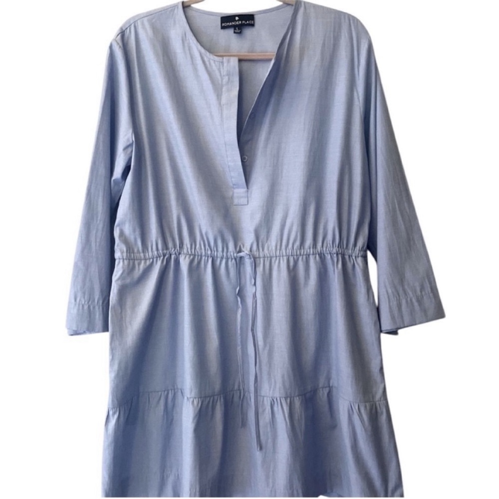 Pomander Place Light Blue Mini Dress